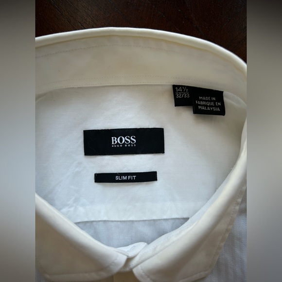 Boss Cream Dress Shirt - Picture 2 of 9
